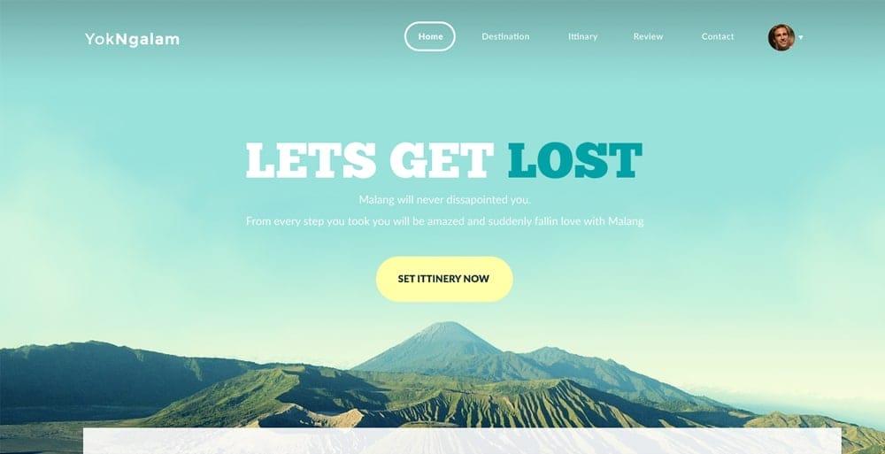 YukNgalam Free PSD Template