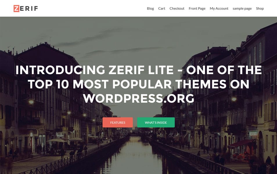 Zerif Lite - Free One Page WordPress Theme