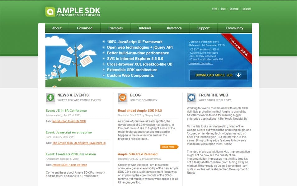 100+ JavaScript Frameworks for Web Developers 67 Ample SDK