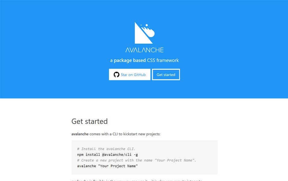 100+ Best CSS Frameworks for Responsive Design 20 Avalanche Framework