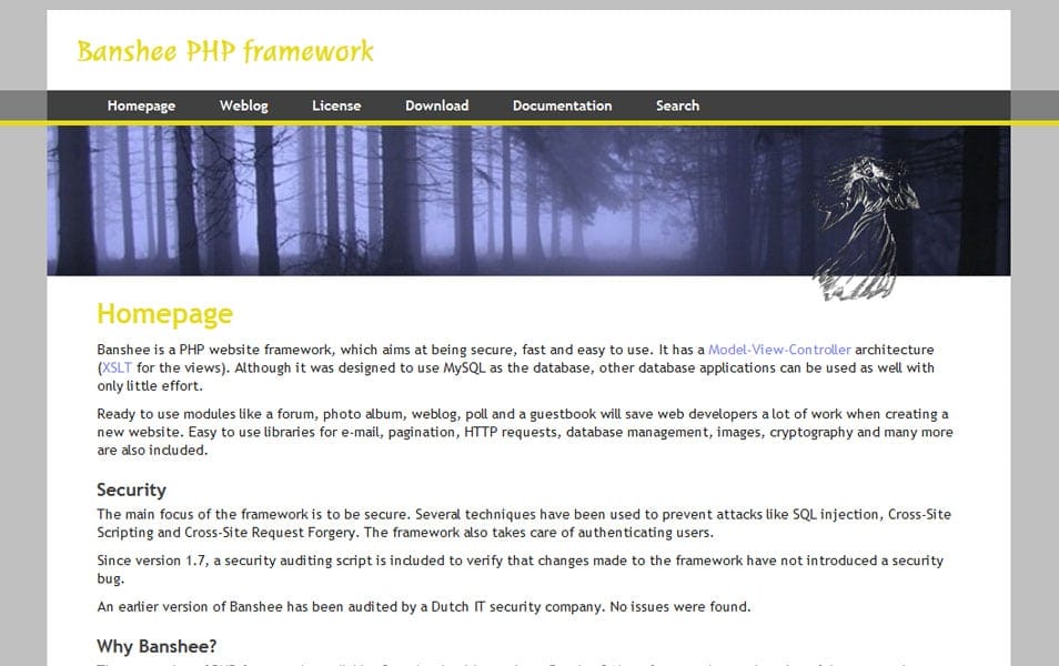 100+ Best PHP Frameworks for Web Developers 63 Banshee PHP framework