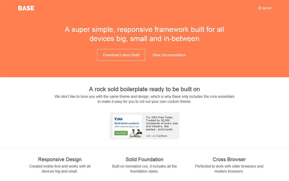 100+ Best CSS Frameworks for Responsive Design 156 Base