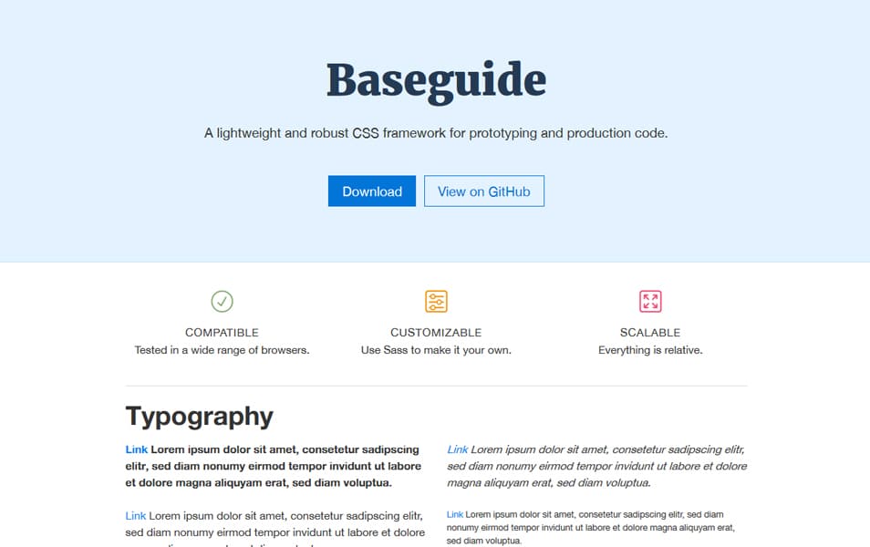 100+ Best CSS Frameworks for Responsive Design 103 Baseguide