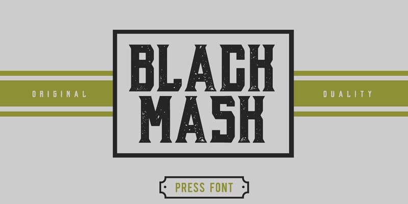 Black Mask Typeface