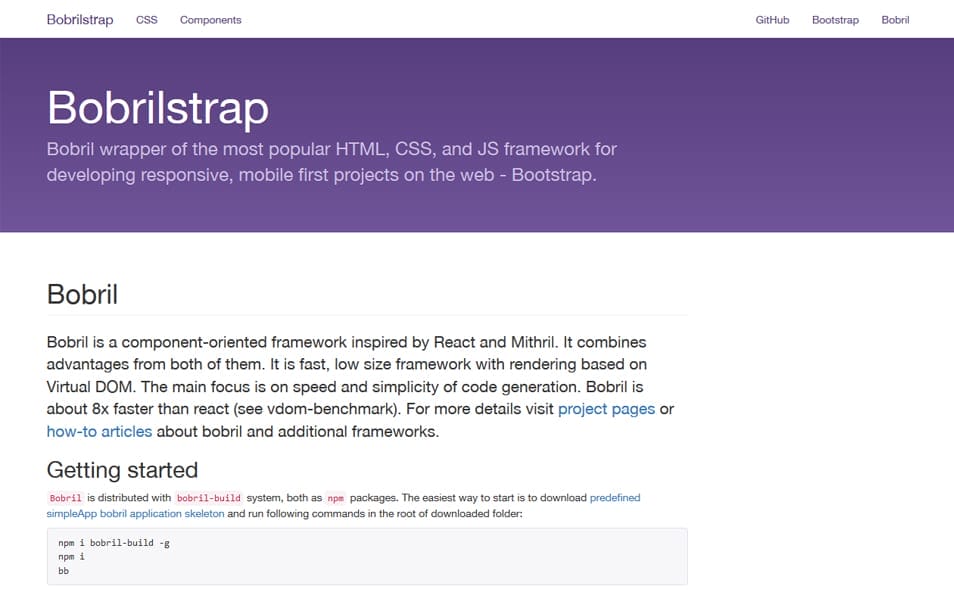100+ Best CSS Frameworks for Responsive Design 83 Bobrilstrap