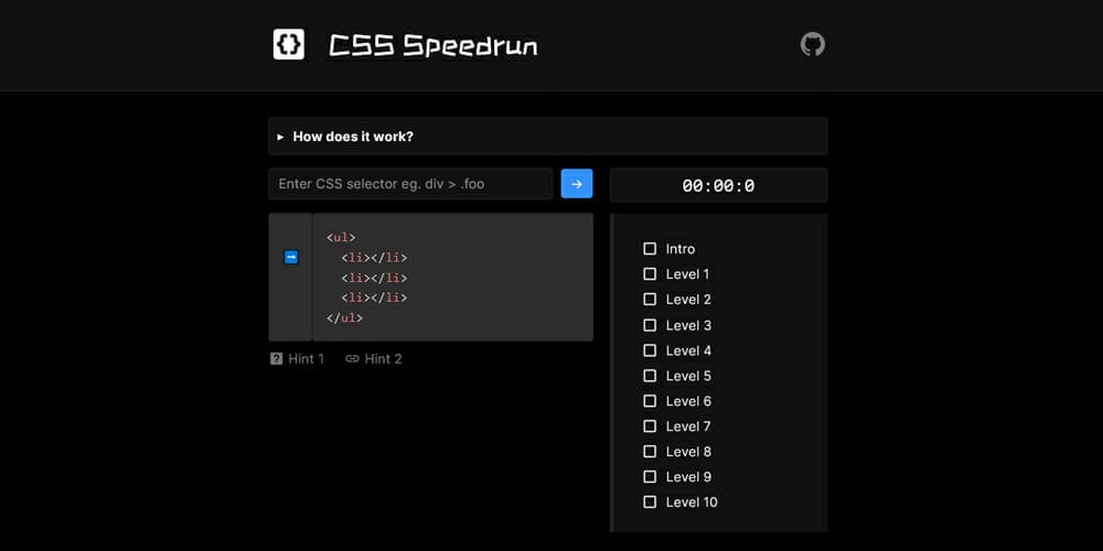 CSS Speedrun