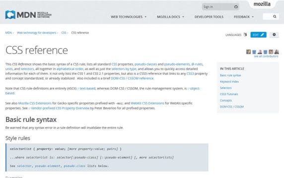 20+ Best CSS Reference Websites » CSS Author