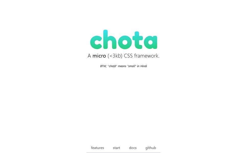 100+ Best CSS Frameworks for Responsive Design 42 Chota