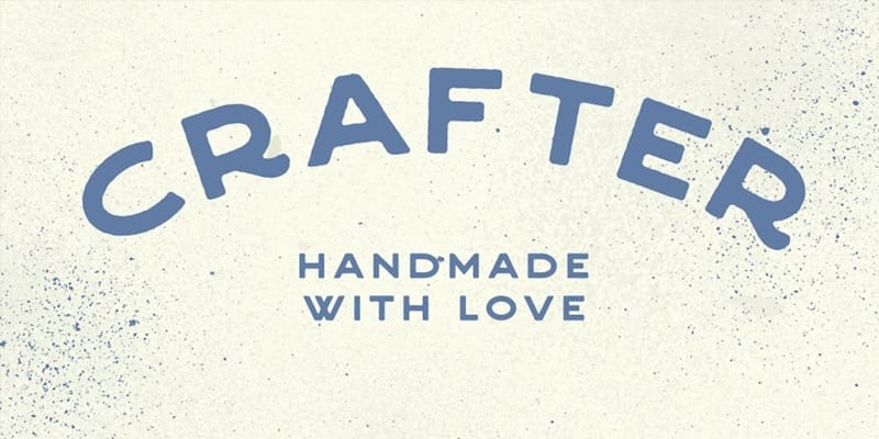Crafter Handmade Vintage Font