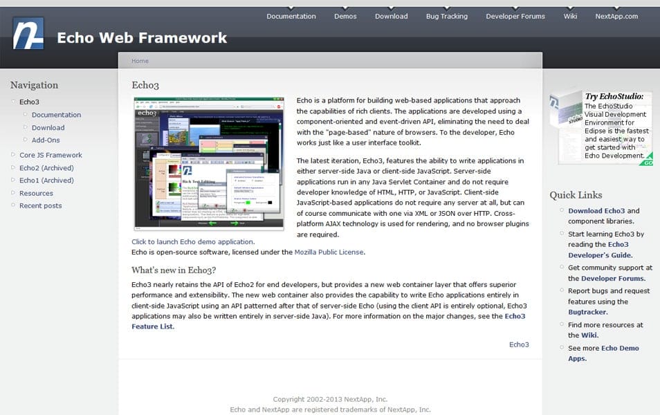 100+ JavaScript Frameworks for Web Developers 81 Echo