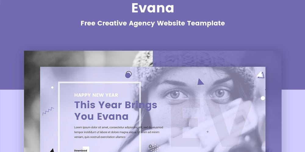 Evana Creative Agency Website Template