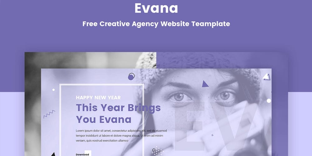 Free Agency Website Templates PSD 2 Evana Creative Agency Website Template