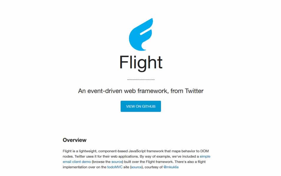100+ JavaScript Frameworks for Web Developers 13 Flight