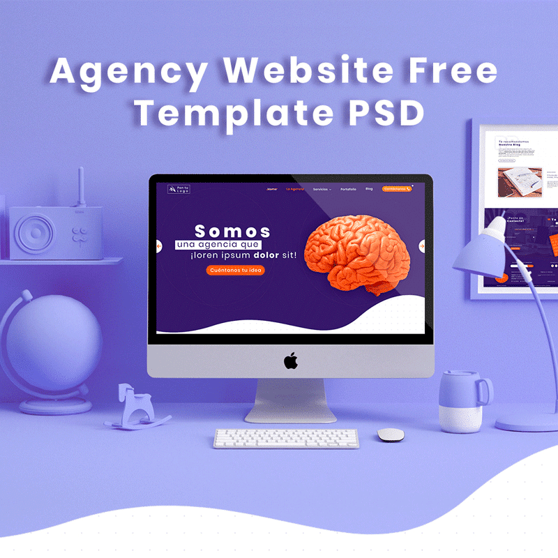 Free Agency Website Templates PSD