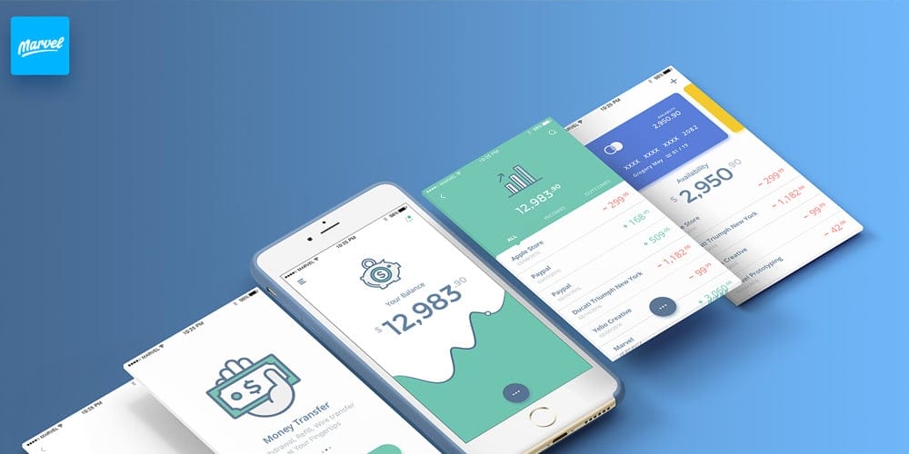 Free Banking UI Kit for Sketch