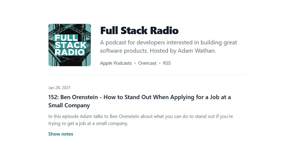 Best Places to Learn Web Development 157 Full Stack Radio
