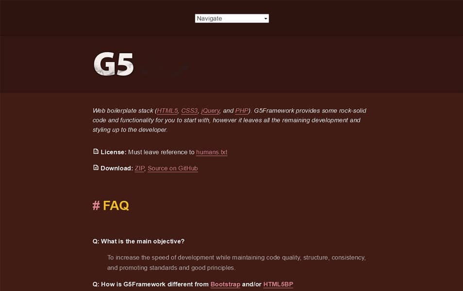 100+ Best CSS Frameworks for Responsive Design 137 G5Framework