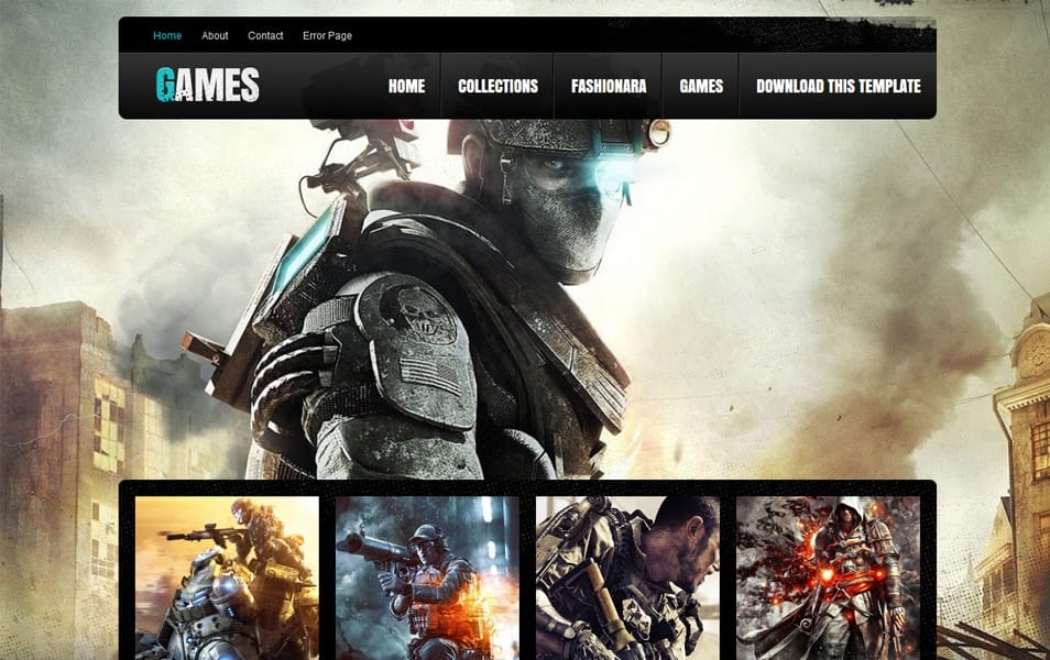 Games Responsive Blogger Template