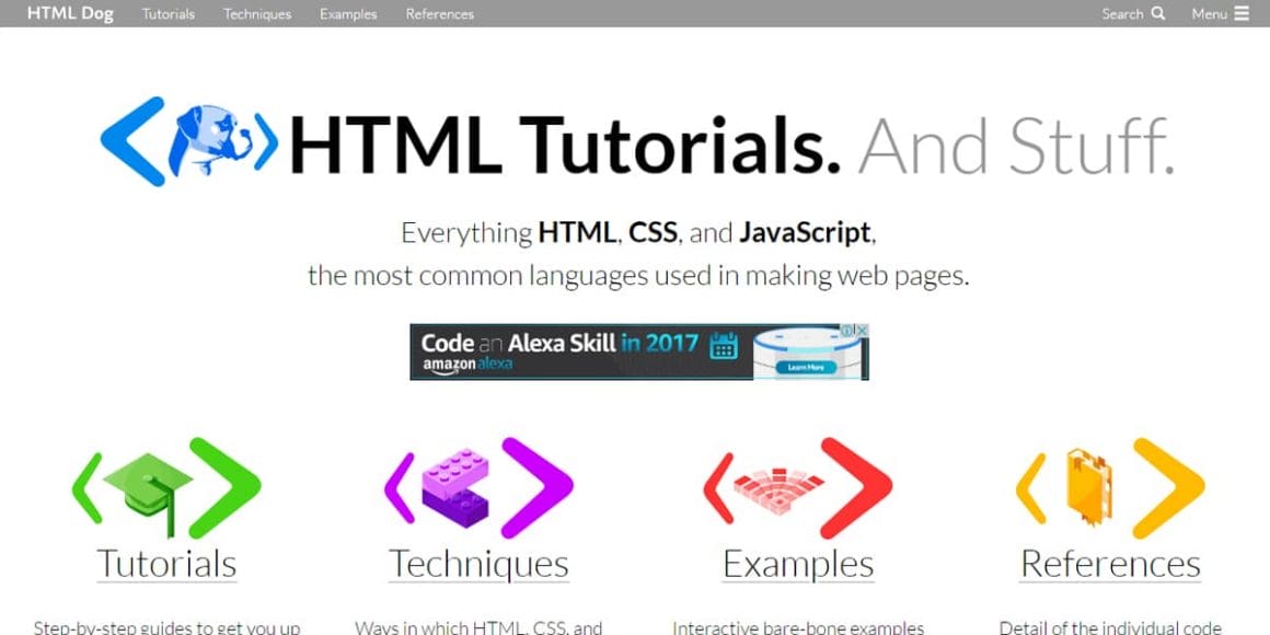 Best Places to Learn Web Development 26 HTML5 Dog