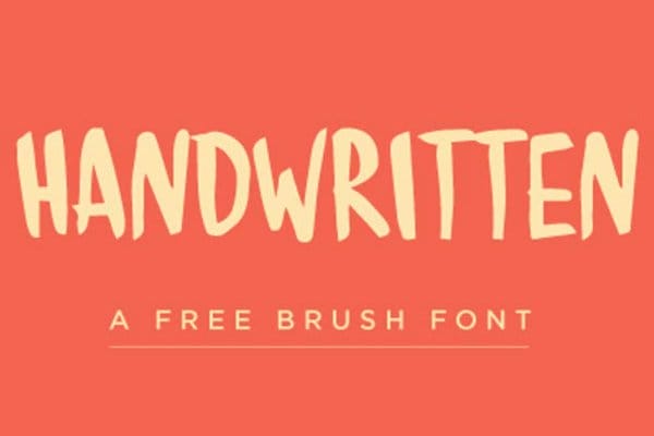 Handwritten Brush Font