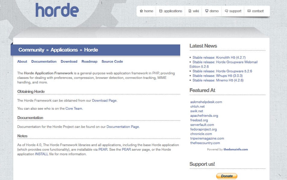 100+ Best PHP Frameworks for Web Developers 66 Horde Application Framework