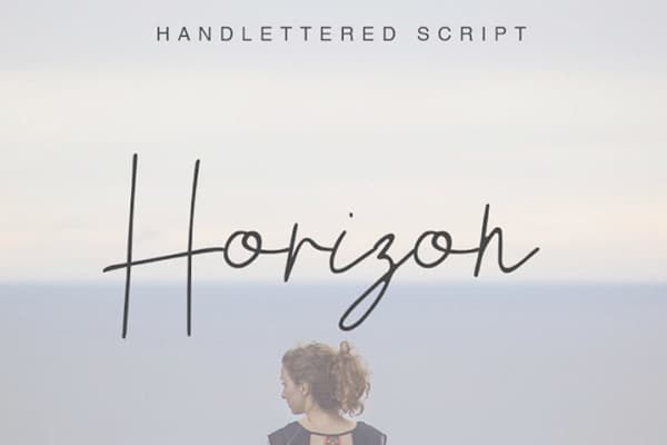 Horizon Hand Lettered Script Font