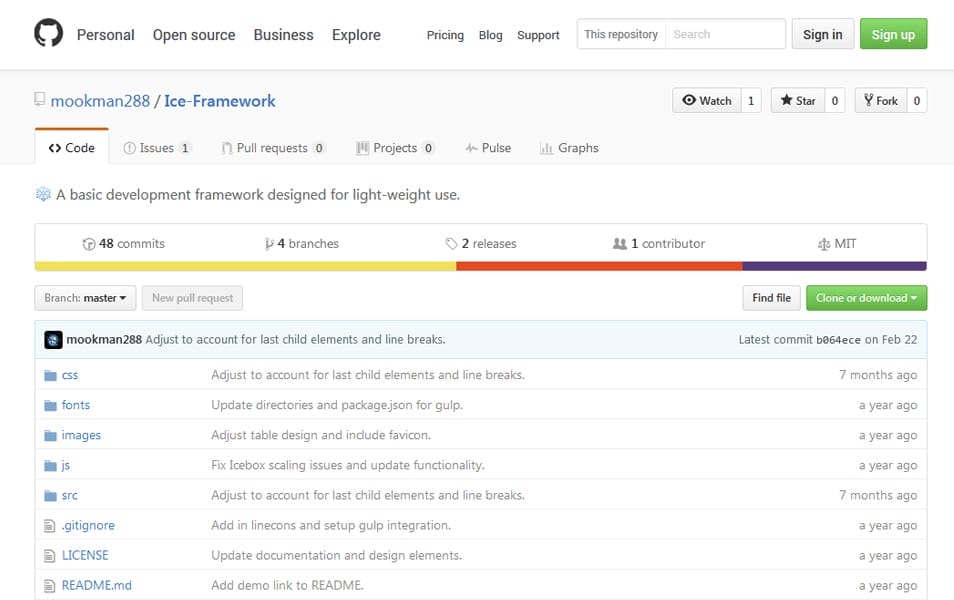 100+ Best CSS Frameworks for Responsive Design 113 Ice Framework