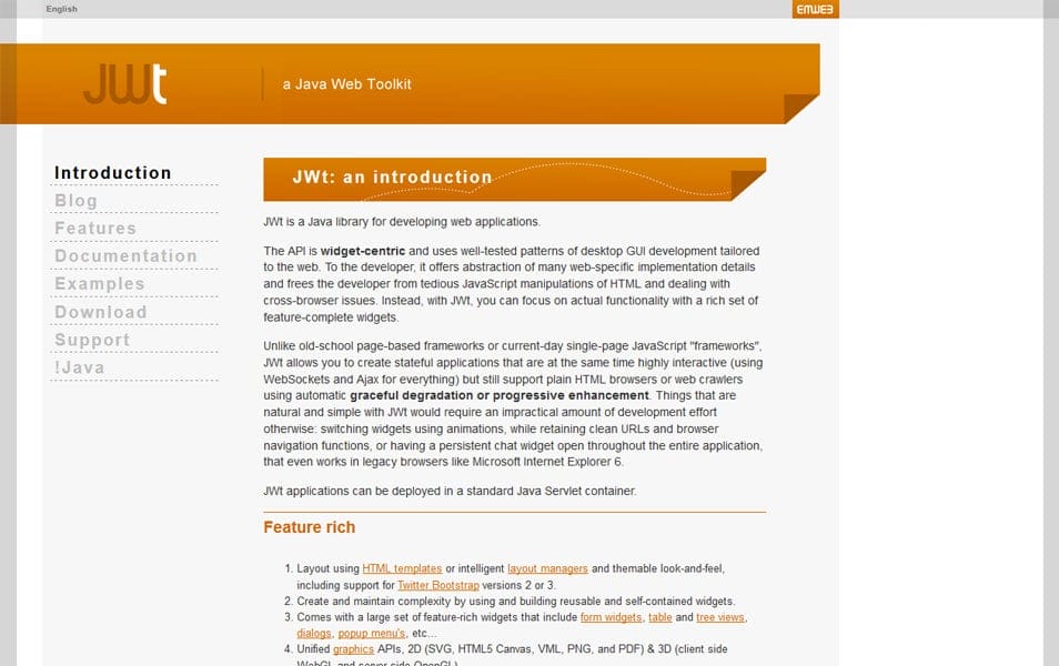 100+ JavaScript Frameworks for Web Developers 84 Java Web Toolkit