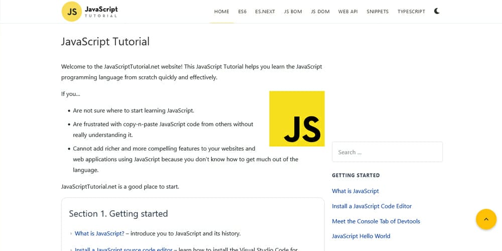 JavaScript Tutorial