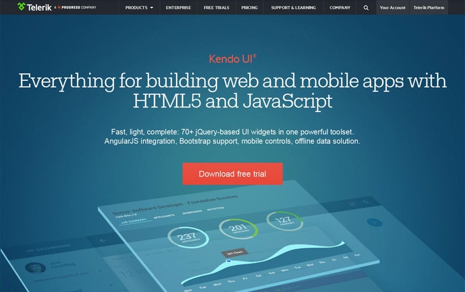 100+ JavaScript Frameworks for Web Developers 82 Kendo UI