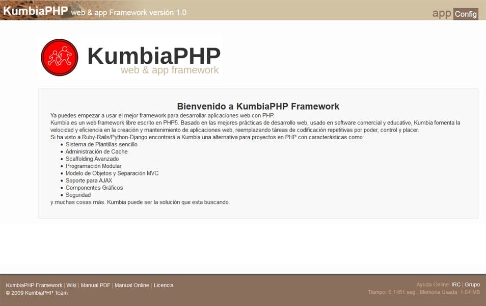 KumbiaPHP web & app Framework