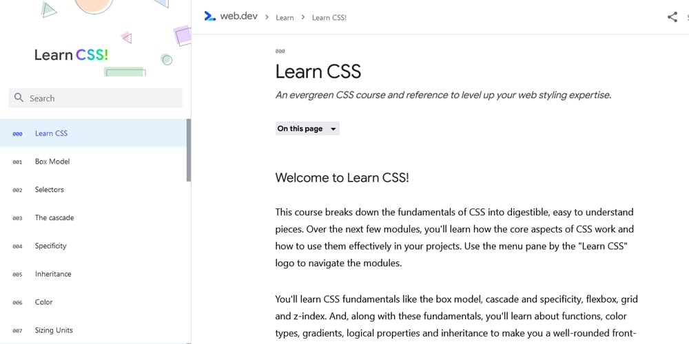 Best Places to Learn Web Development 61 Learn CSS
