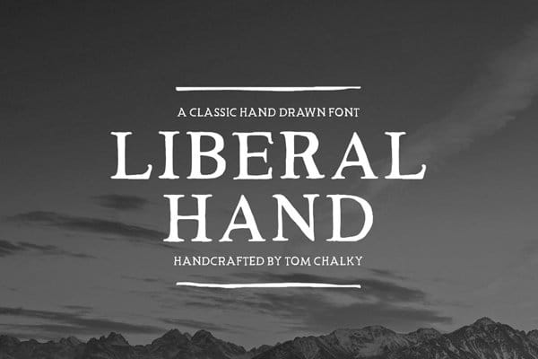 Liberal Hand Serif Font