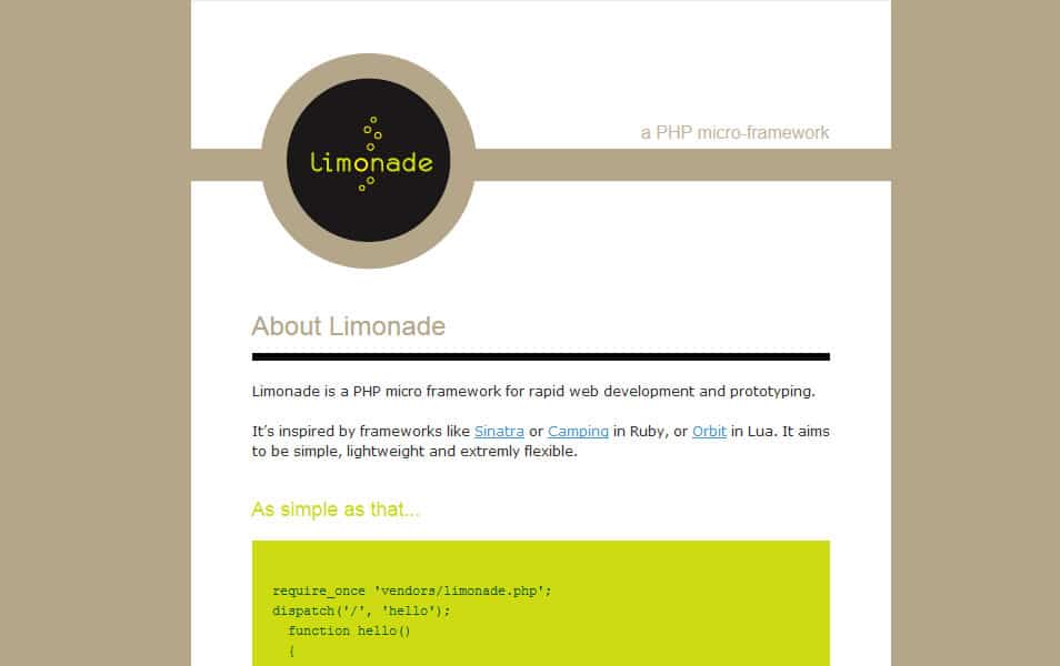 100+ Best PHP Frameworks for Web Developers 53 Limonade