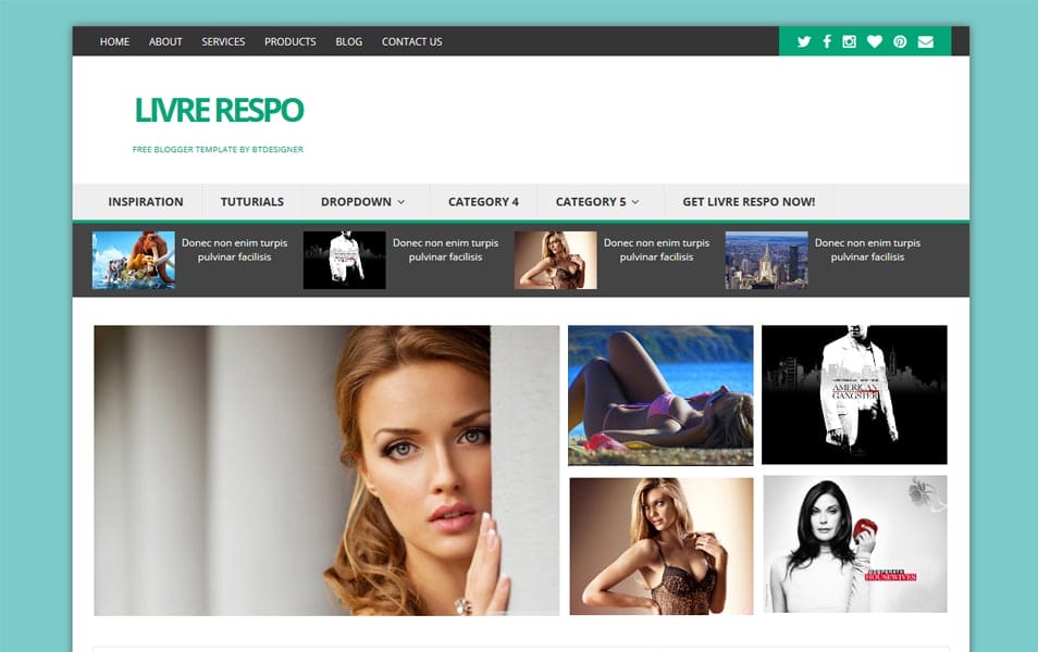Livre Respo Blogger Template