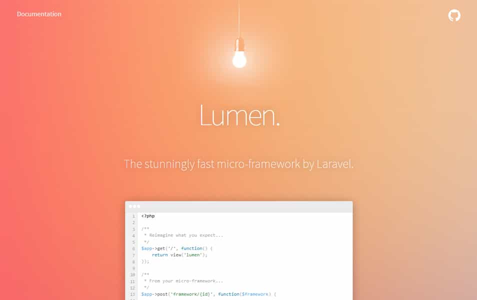 100+ Best PHP Frameworks for Web Developers 31 Lumen PHP Framework