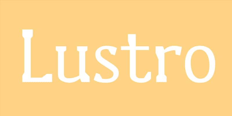 Lustro Font