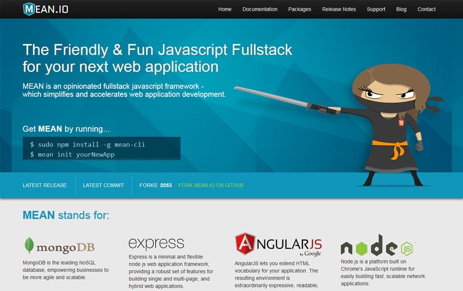 100+ JavaScript Frameworks for Web Developers 65 MEAN