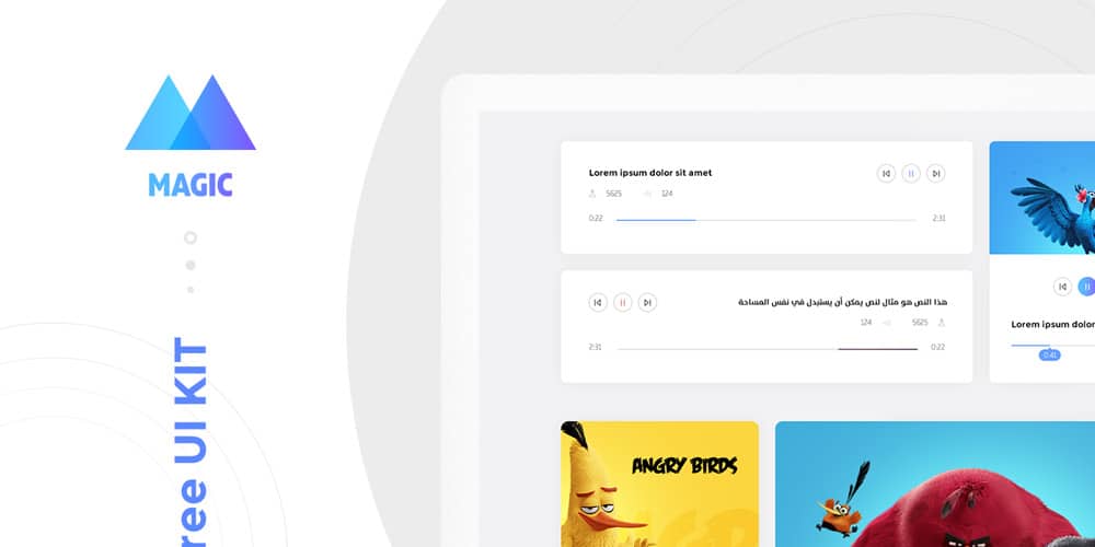 Magic Free UI Kit PSD