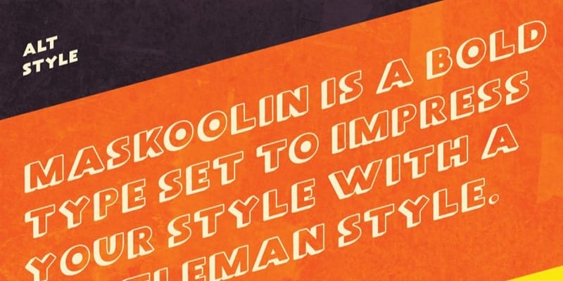 Maskoolin-Typeface