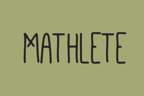 Mathlete Hand-Drawn Font