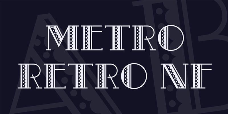 Metro Retro NF Font