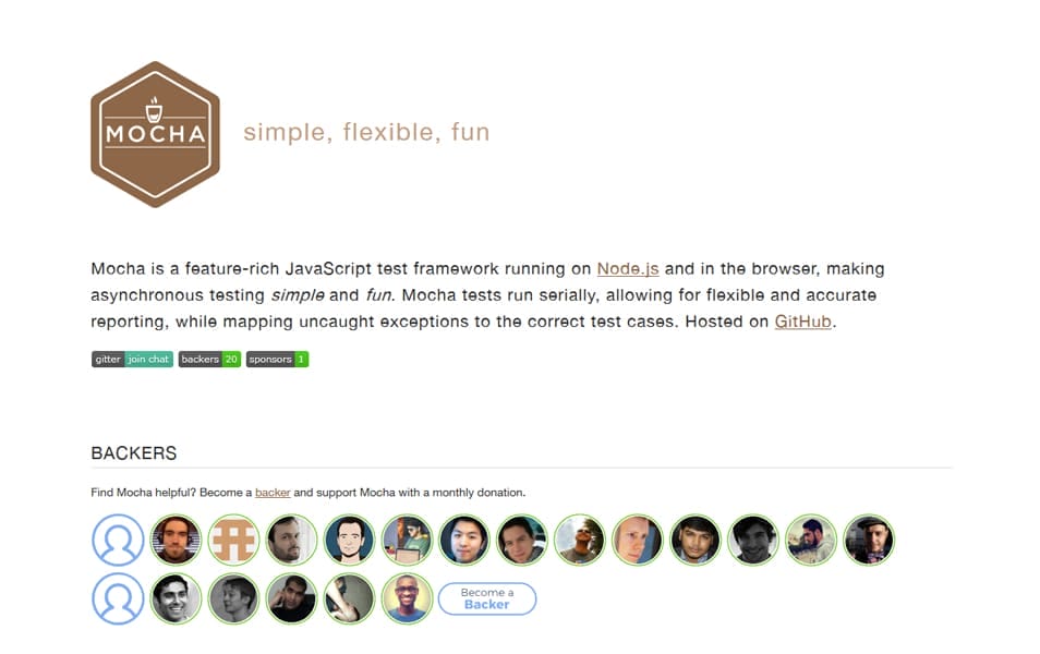 100+ JavaScript Frameworks for Web Developers 35 Mocha