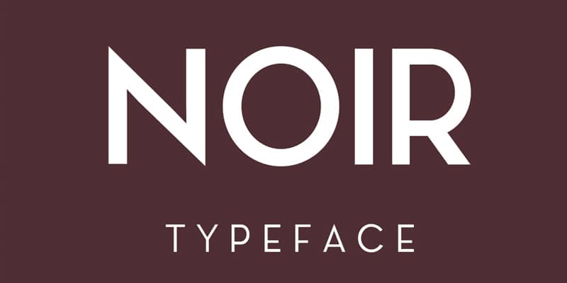 Noir Typeface