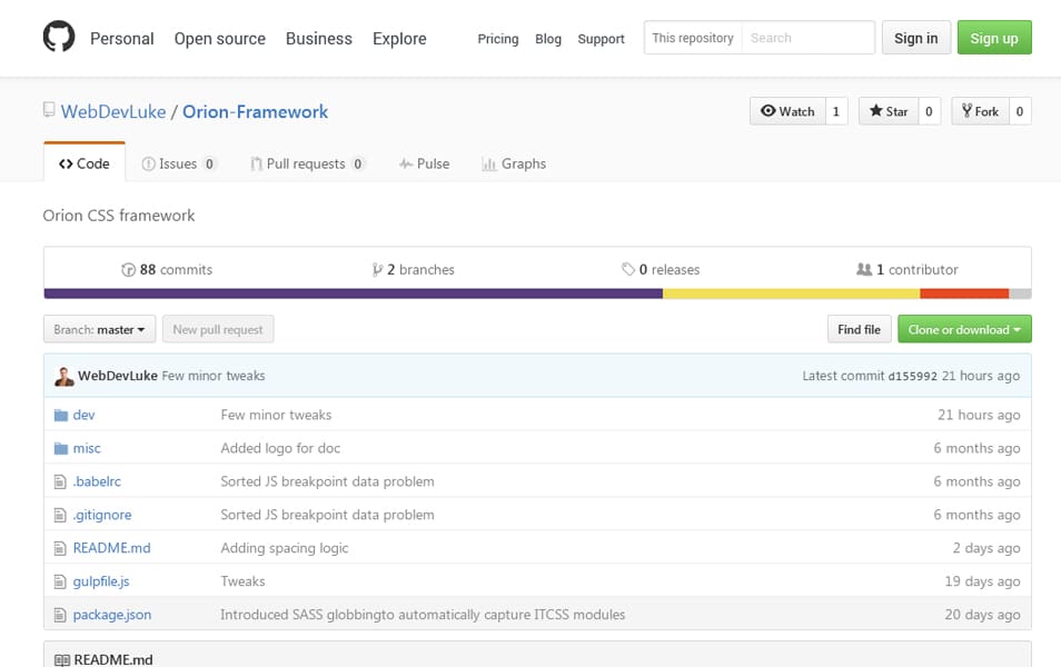 100+ Best CSS Frameworks for Responsive Design 87 Orion Framework