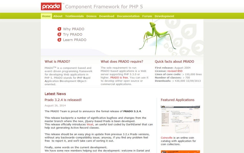 PRADO PHP Framework