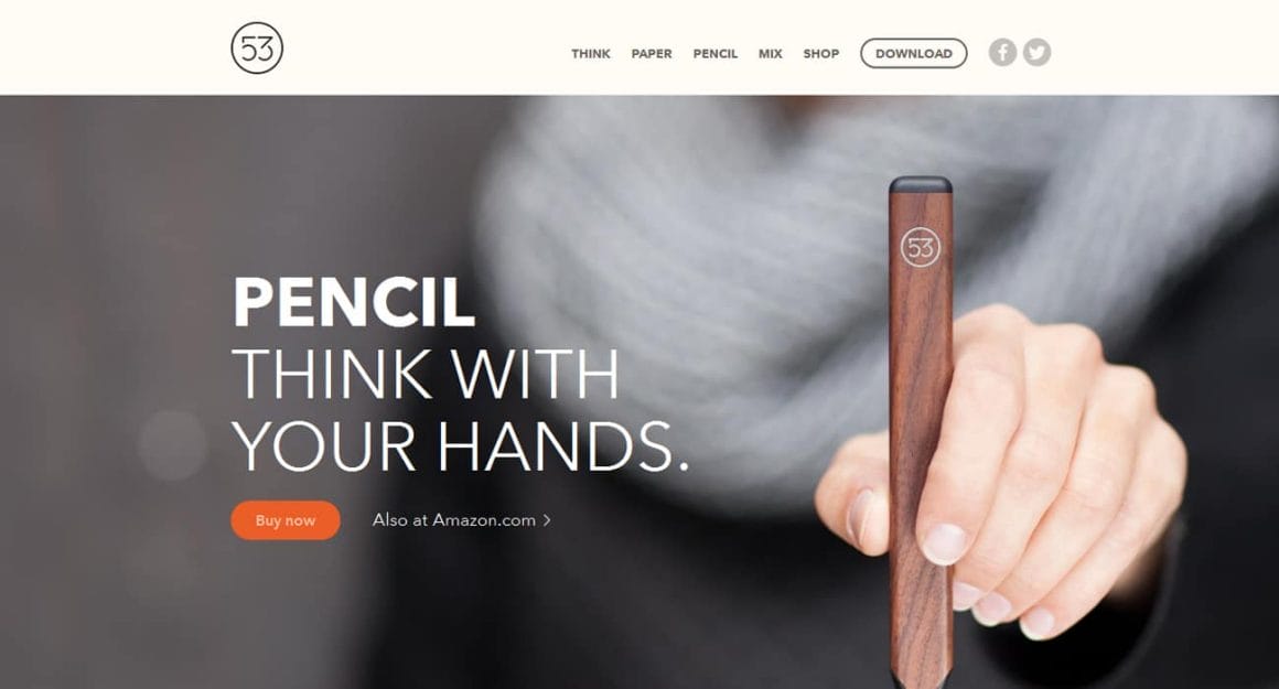 Best Product Website Inspiration 83 Pencil by FiftyThree
