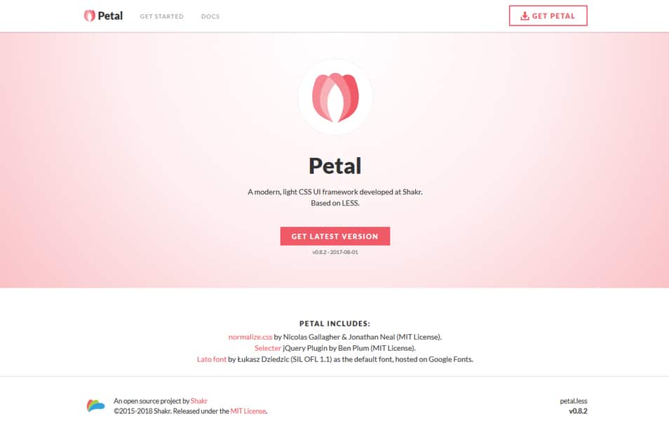 100+ Best CSS Frameworks for Responsive Design 37 Petal
