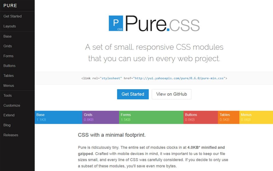 100+ Best CSS Frameworks for Responsive Design 143 Pure