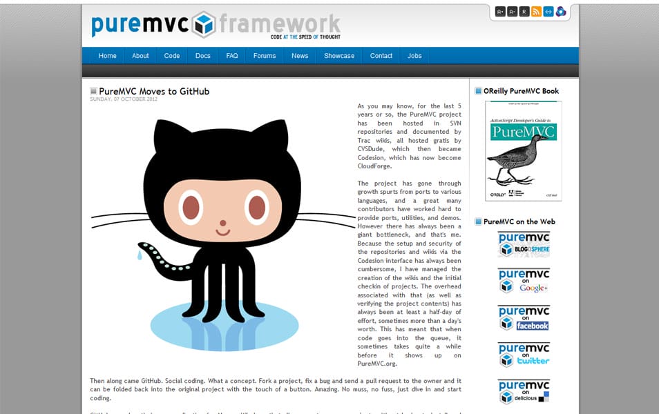 100+ JavaScript Frameworks for Web Developers 85 PureMVC